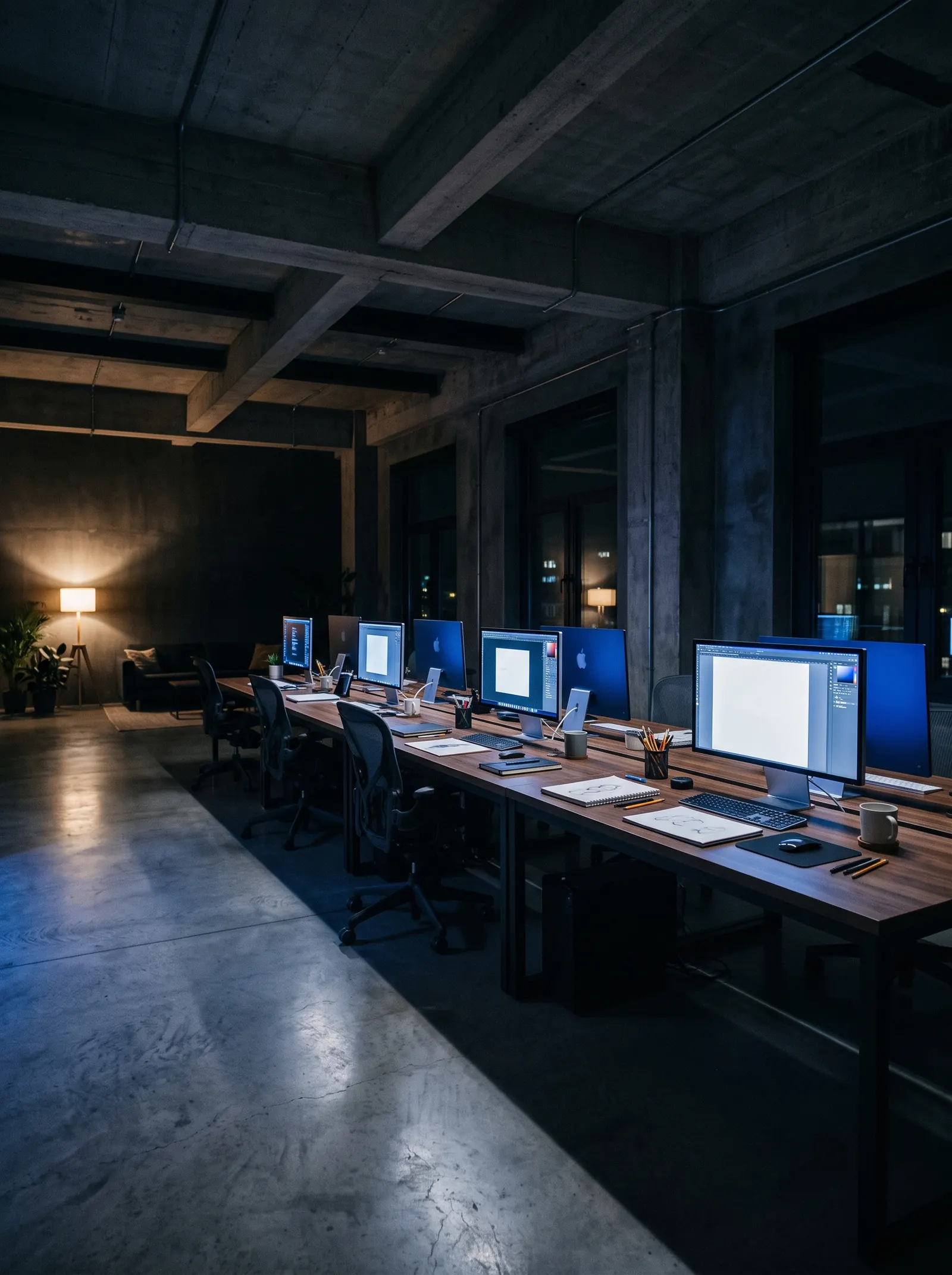 VKLAR studio at night